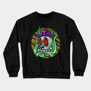 Skull and bones with love Crewneck Sweatshirt